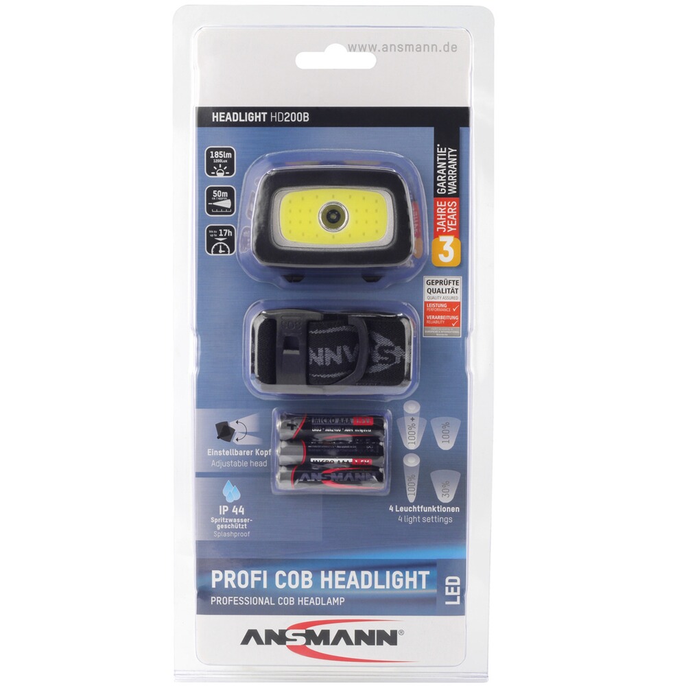 Stirnlampe  HD200B, Ansmann