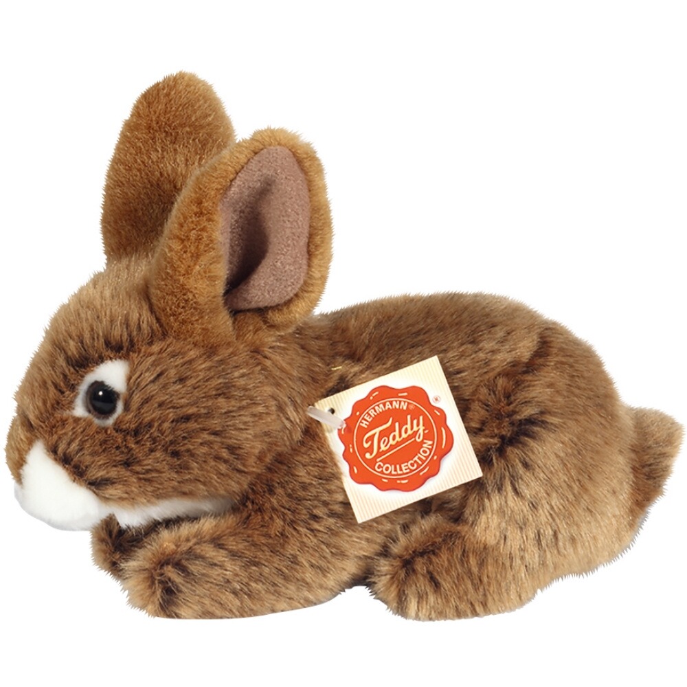 Plüschtier Hase sitzend, 19 cm