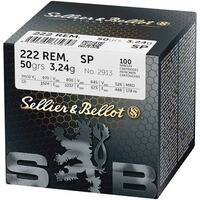 .222 Rem. Teilmantel 3,2g/50grs., Sellier & Bellot