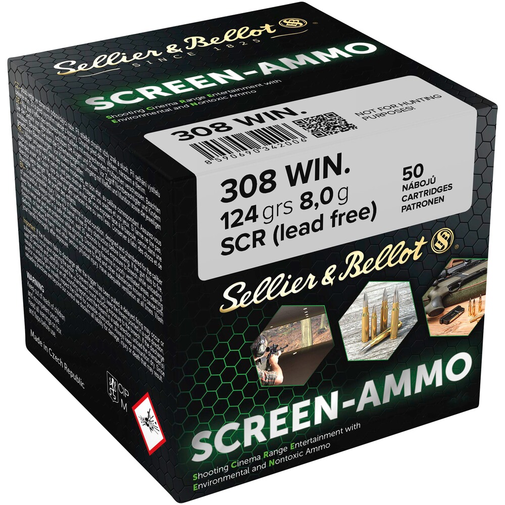 .308 Win. Screen-Ammo SCR Zink 8,0g/124grs.