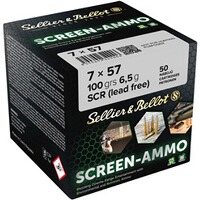 7x57 Screen-Ammo SCR Zink 6,5g/100grs., Sellier & Bellot
