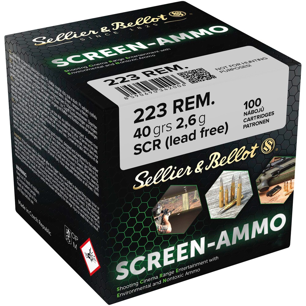 .223 Rem. Screen-Ammo SCR Zink 2,6g/40grs.