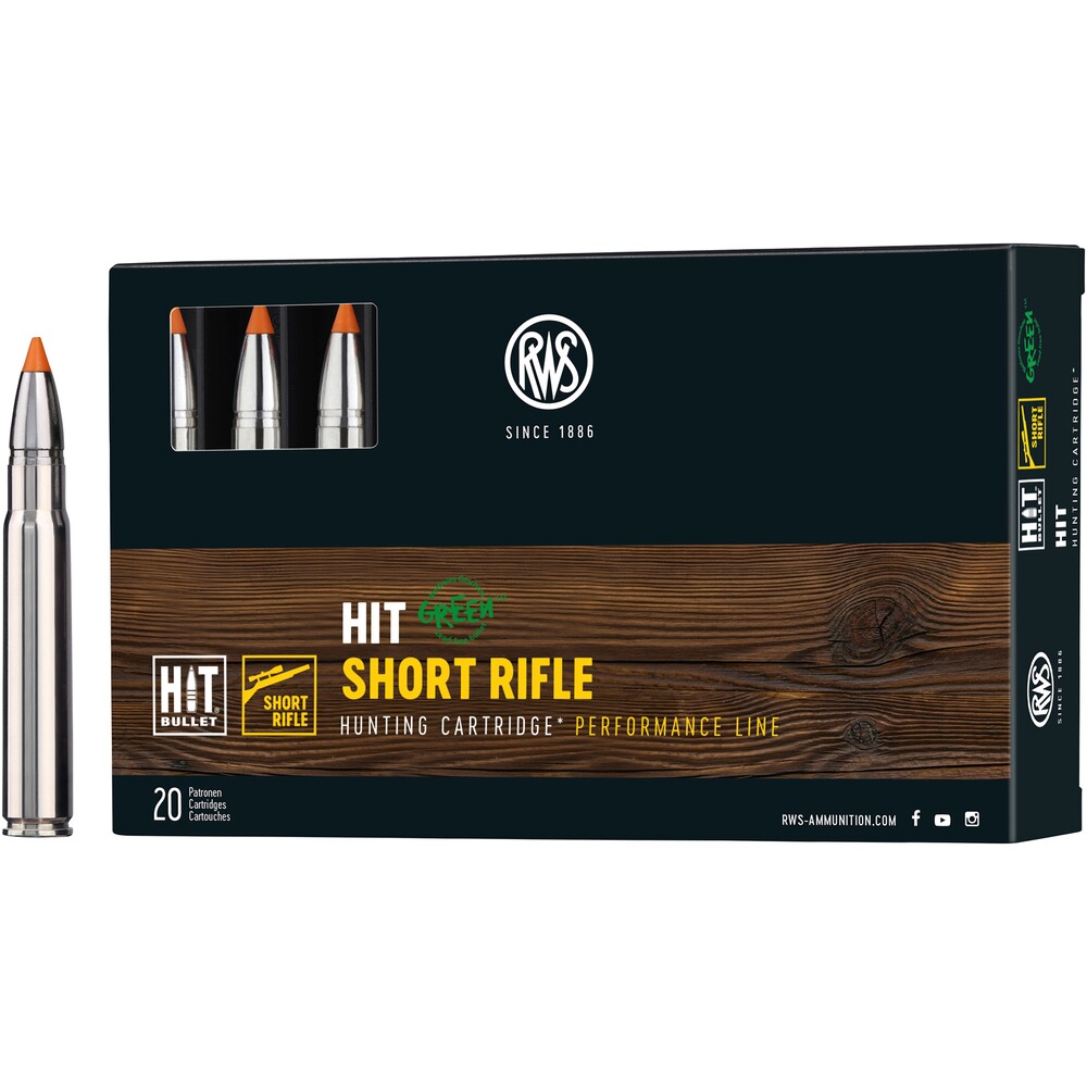 9,3x62 HIT Short Rifle 16,2g/250grs., RWS