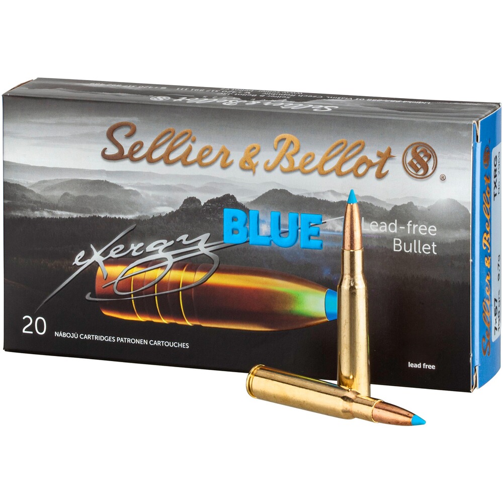 7x57 tipped eXergy blue 9,7g/150grs., Sellier & Bellot