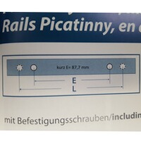 Picatinny-Schiene 0MOA, Sabatti