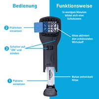Handgerät MR-300 mit Butangaskartusche & Wirkstoffplättchen, THERMACELL