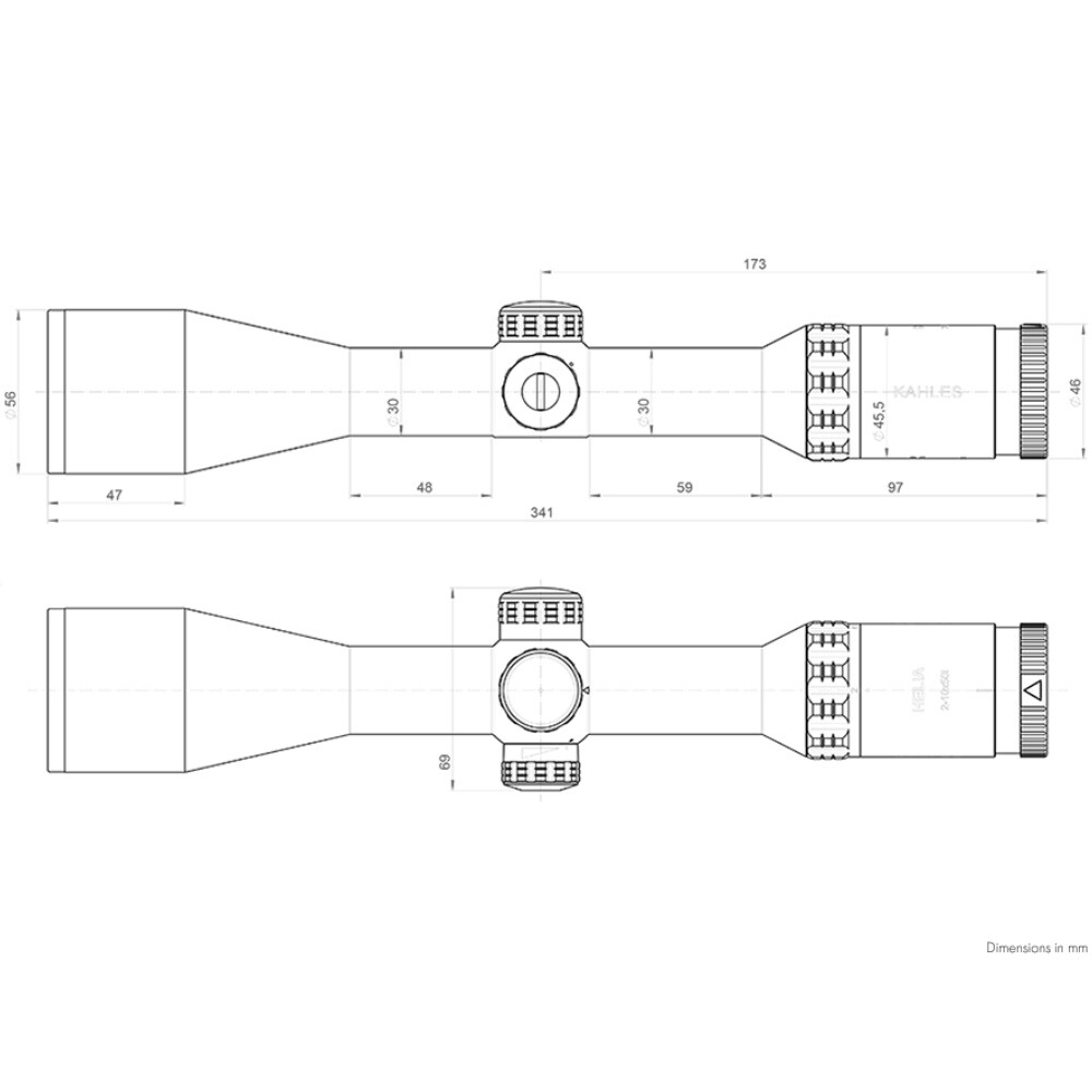 Zielfernrohr Helia 2–10x50i, Kahles