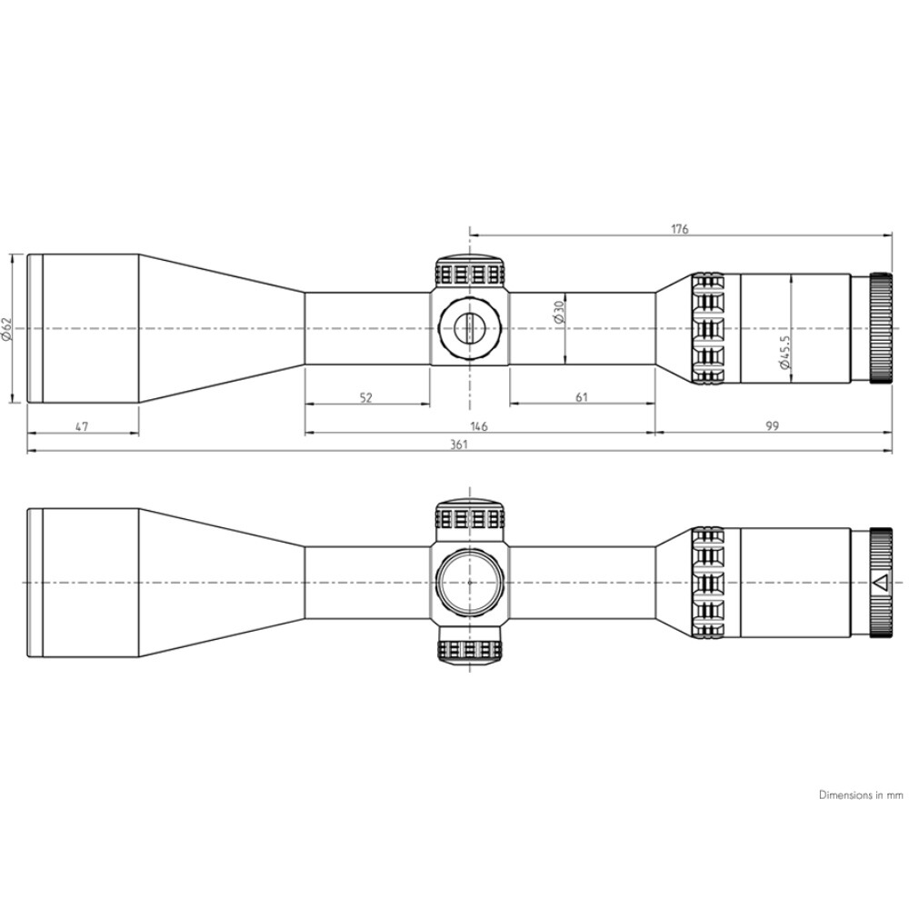 Zielfernrohr Helia 2,4–12x56i, Kahles