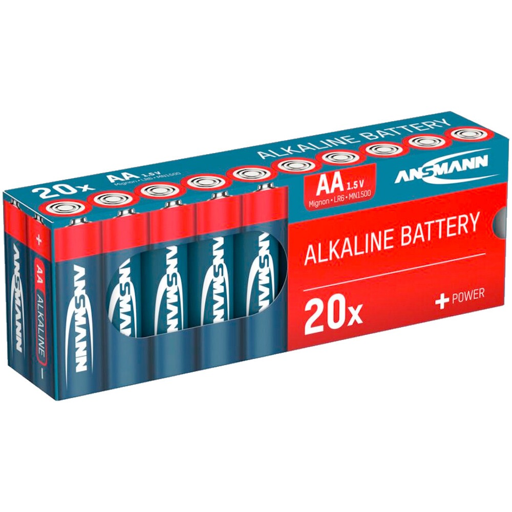 Batterie Alkaline Mignon AA 20 Stück, Ansmann