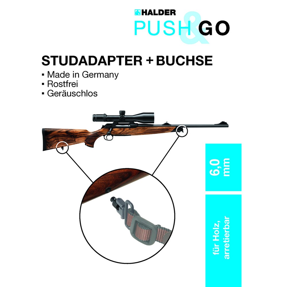 Adapter und Buchse SLIM, Halder