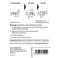 Adapter und Buchse SLIM, Halder
