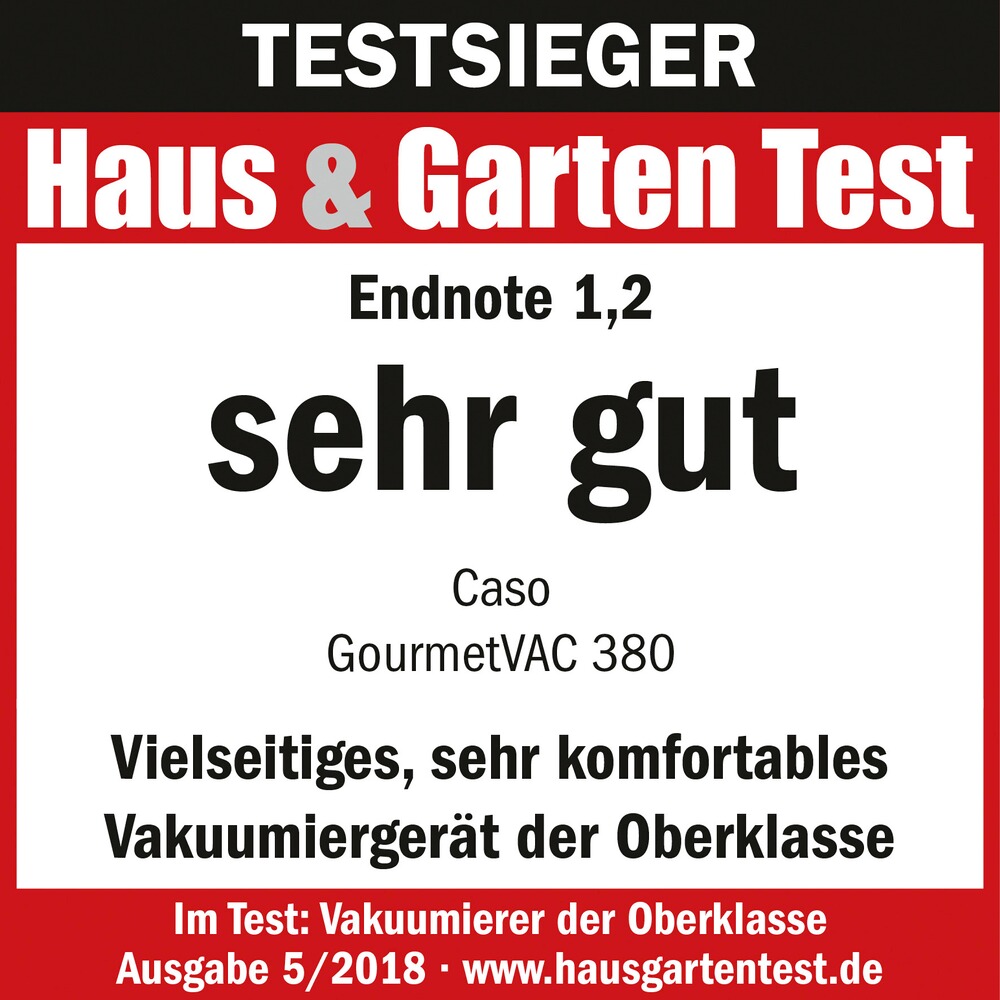 Vakuumiergerät GourmetVac 380, CASO