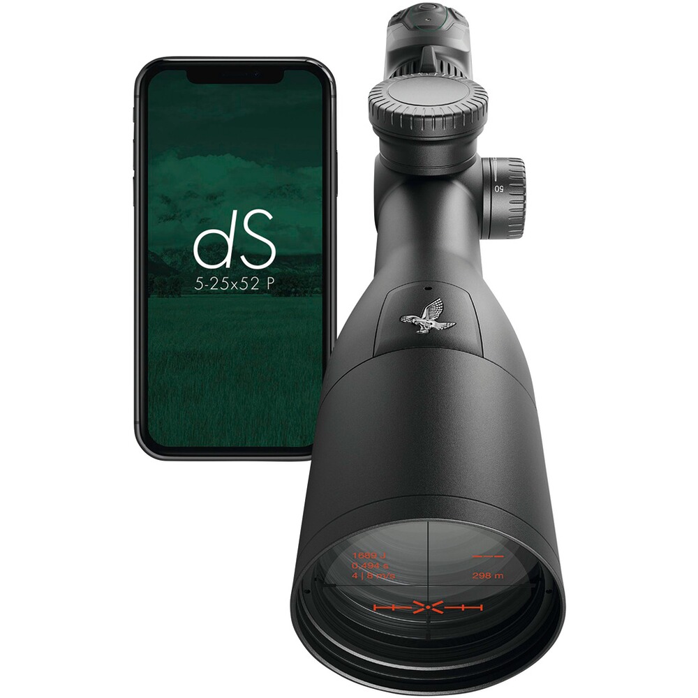 Zielfernrohr dS 5–25x52 SR Gen. II mit Schiene, Swarovski Optik
