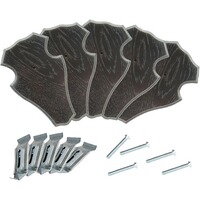 Set Trophäenschilder Rehbock + Montageklammern – 5 Stück, EUROHUNT