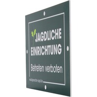 Schild Jagdliche Einrichtung – 10er-Pack, Waidgerechte Jagd