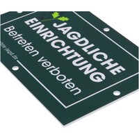 Schild Jagdliche Einrichtung – 10er-Pack, Waidgerechte Jagd