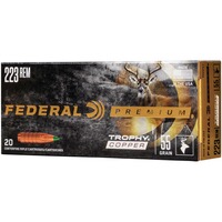 .223 Rem. Trophy Copper bleifrei 3,6g/55grs., Federal Ammunition