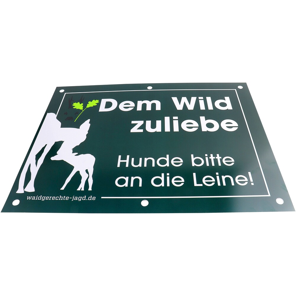 Hinweisschild Hunde bitte an die Leine – 4er-Pack, Waidgerechte Jagd