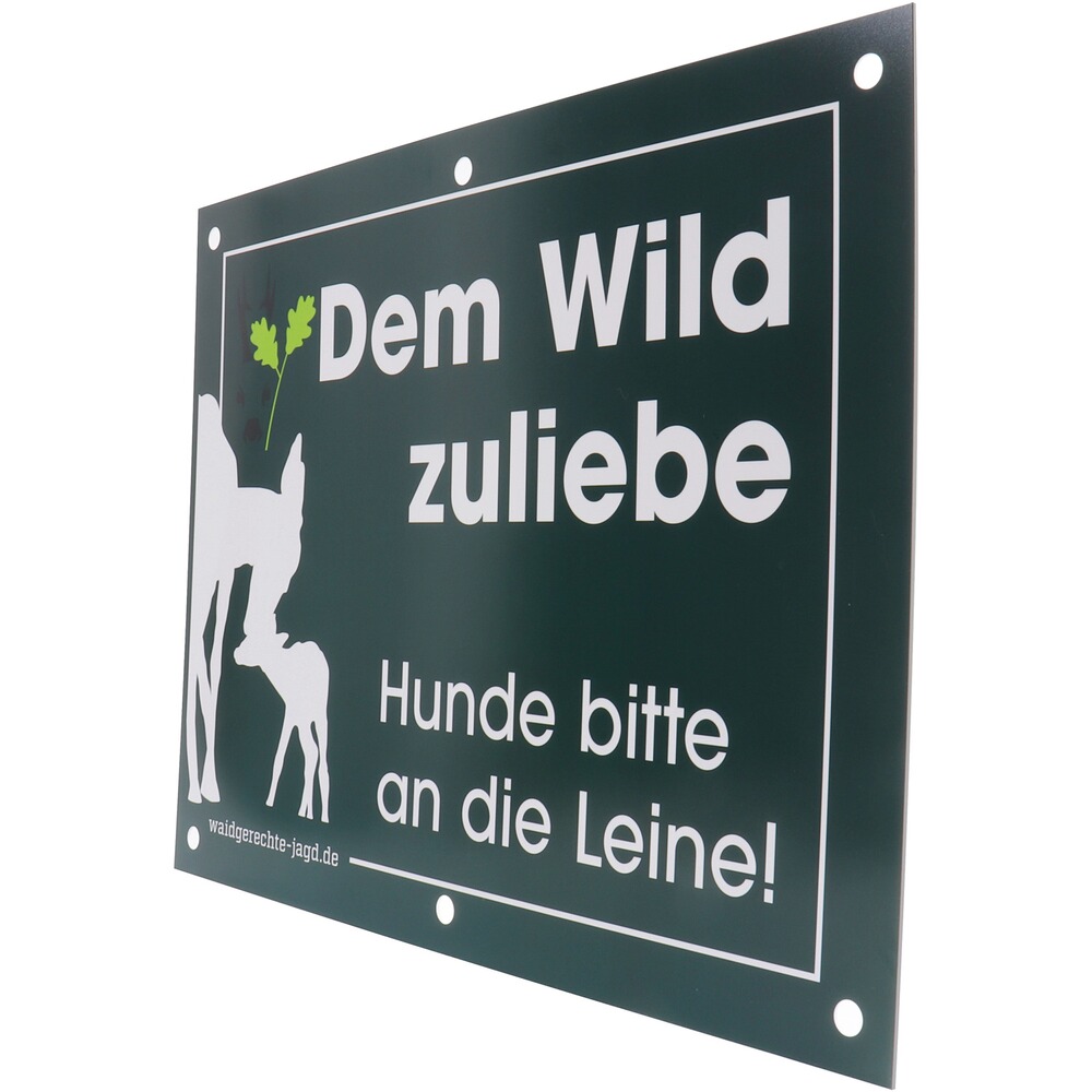 Hinweisschild Hunde bitte an die Leine – 4er-Pack, Waidgerechte Jagd