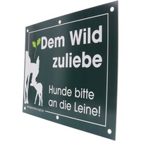 Hinweisschild Hunde bitte an die Leine – 4er-Pack, Waidgerechte Jagd