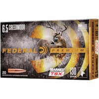 6,5 Creedmoor Vital-Shok Barnes TSX 8,45g/130grs., Federal Ammunition