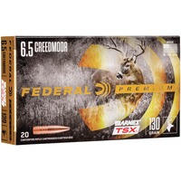 6,5 Creedmoor Vital-Shok Barnes TSX 8,45g/130grs., Federal Ammunition