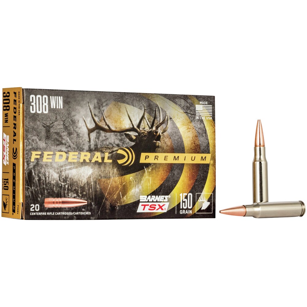 .308 Win. Vital-Shok Barnes TSX 9,7g/150grs., Federal Ammunition