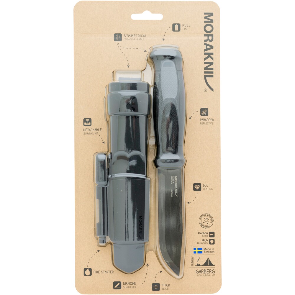 Outdoormesser Survival Kit Garberg BlackBlade, Morakniv