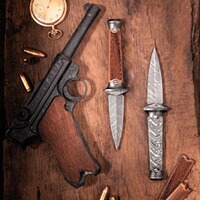 Stiefeldolch P08-Damast, Böker