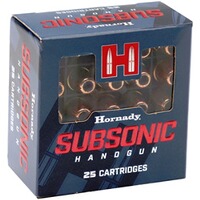 9 mm Luger XTP Subsonic 9,52g/147grs., Hornady