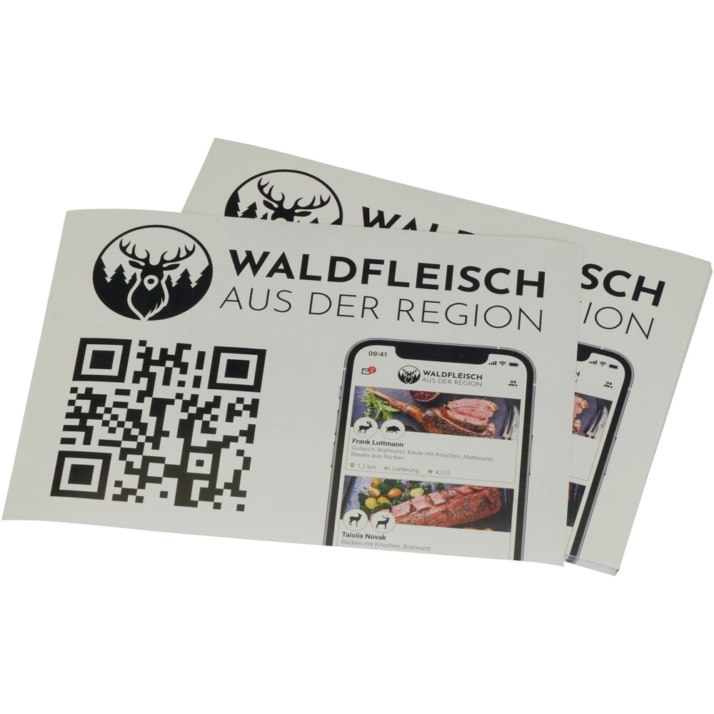 Aufkleber A5 Waldfleisch