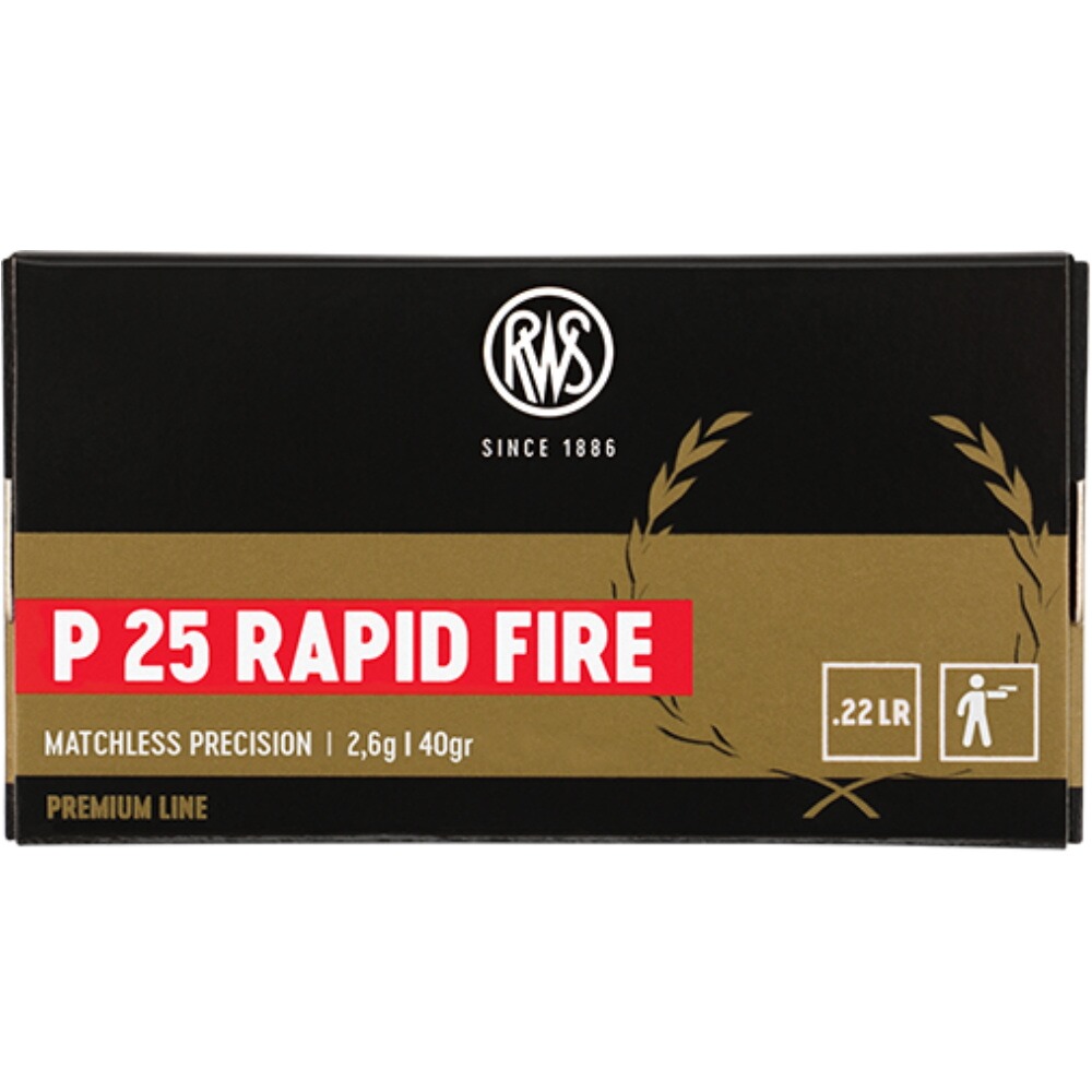 .22 lfb. P25 Rapid Fire 2,6g/40grs.