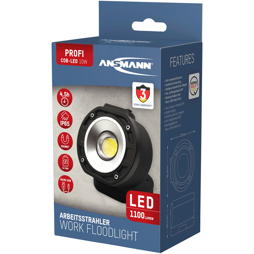 LED-Strahler FL 1100R Pocket, Ansmann