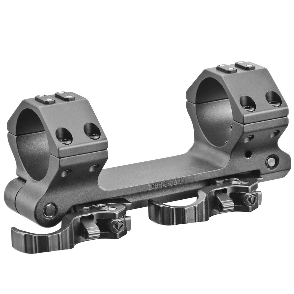 Blockmontage Ø 30 mm mit einstellbarer Vorneigung 0-20 MIL / mrad mit Hebel
