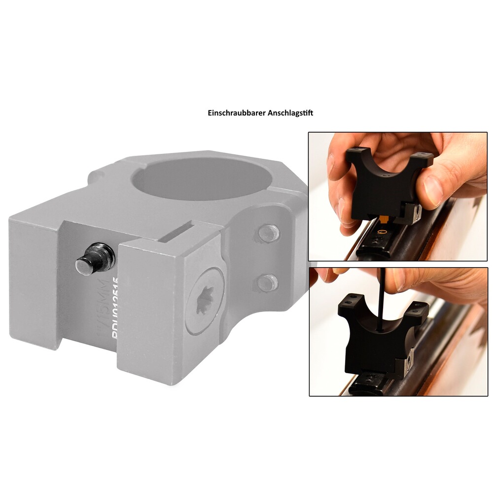 Aufkippmontage PRO für 11mm Prismenschiene Ø 25,4mm, UTG
