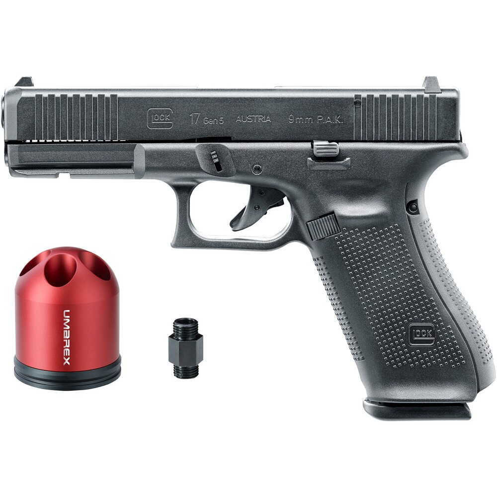 Schreckschuss Pistole Glock 17 & Pyrolauncher