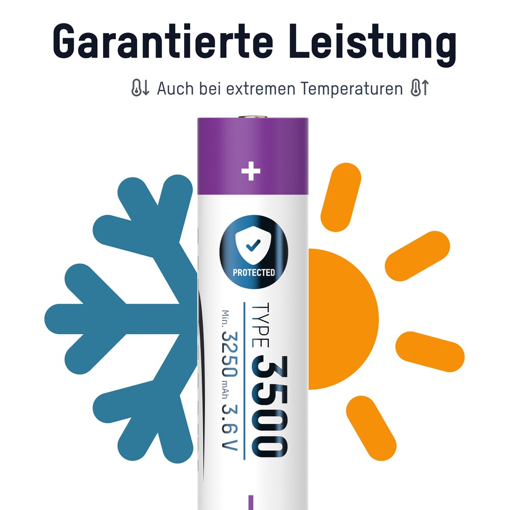Akku 18650 3500 mAh, Ansmann