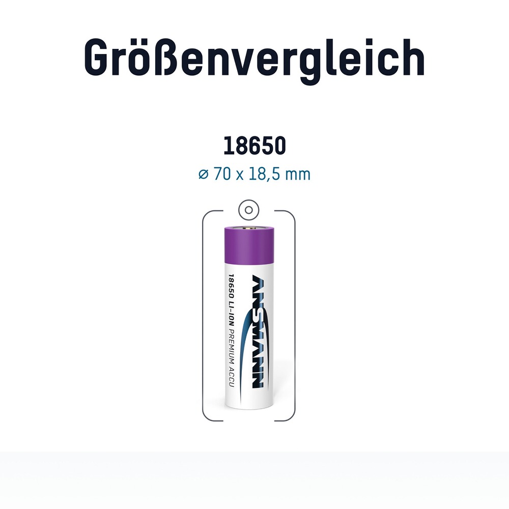 Akku 18650 3500 mAh, Ansmann