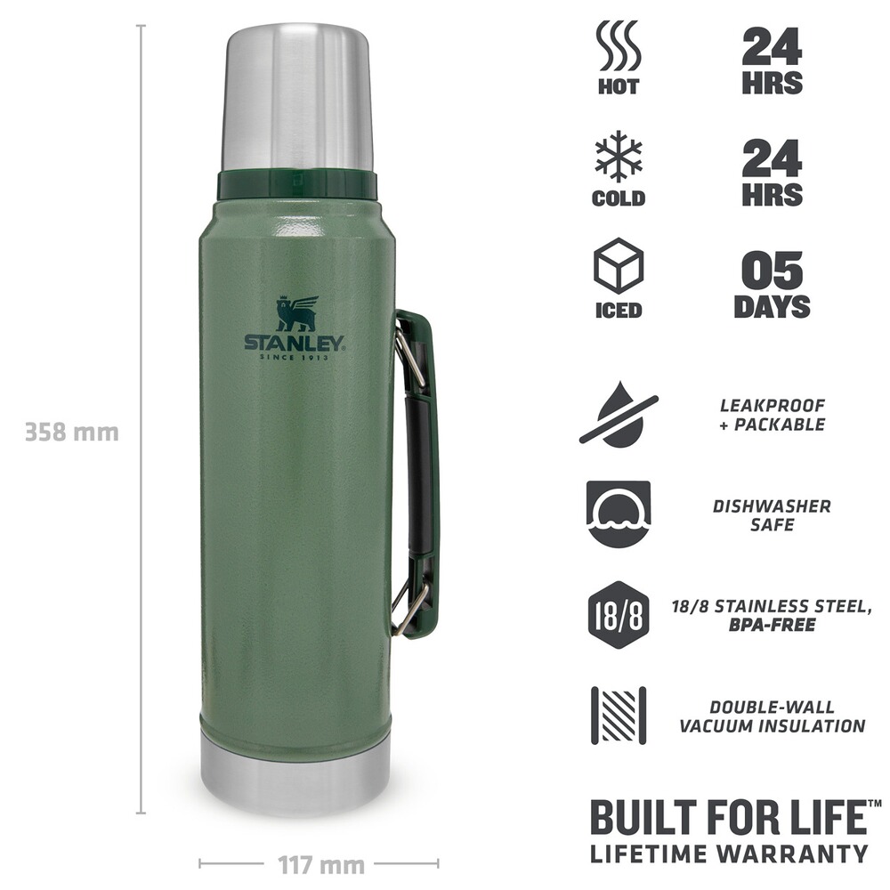 Vakuum Isolierflasche Classic Legendary 1 l, Stanley