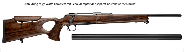 Repetierbüchse 101 Silence GTI - ohne Integralschalldämpfer, SAUER