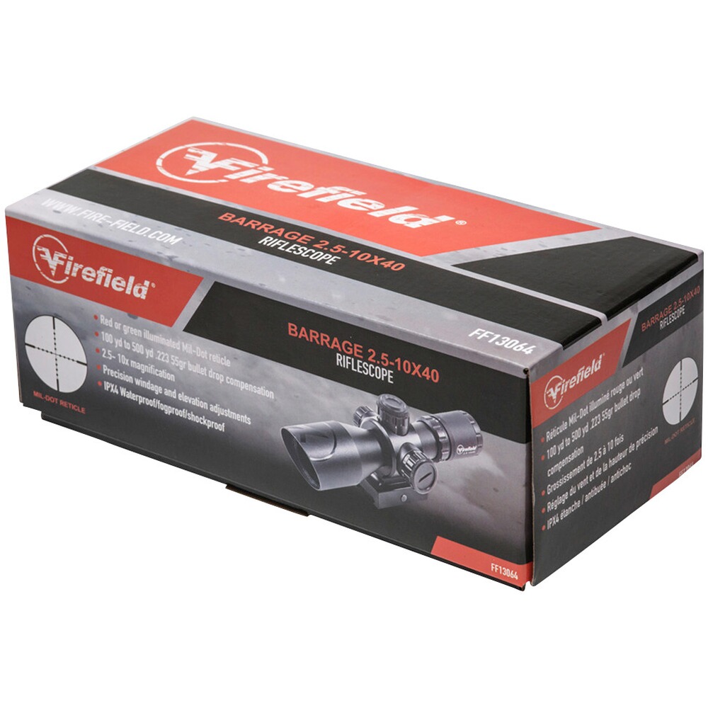 Zielfernrohr Barrage 2,5-10x40, Firefield