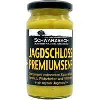 Jagdschloss Premiumsenf mit Orangen-Karamell, Schwarzbach Jagddelikatessen