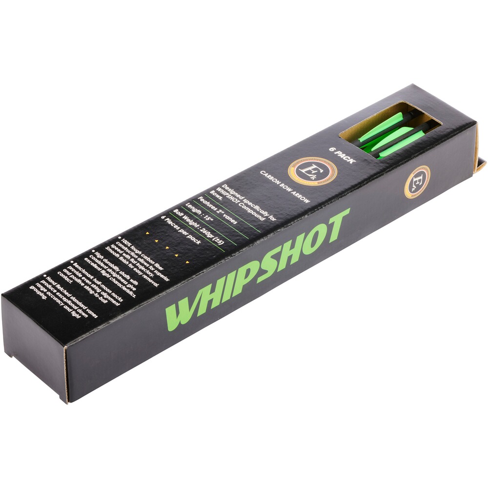 Pfeil Carbon für Whipshot und RX Cobra – 6 Stück, EK Archery Research