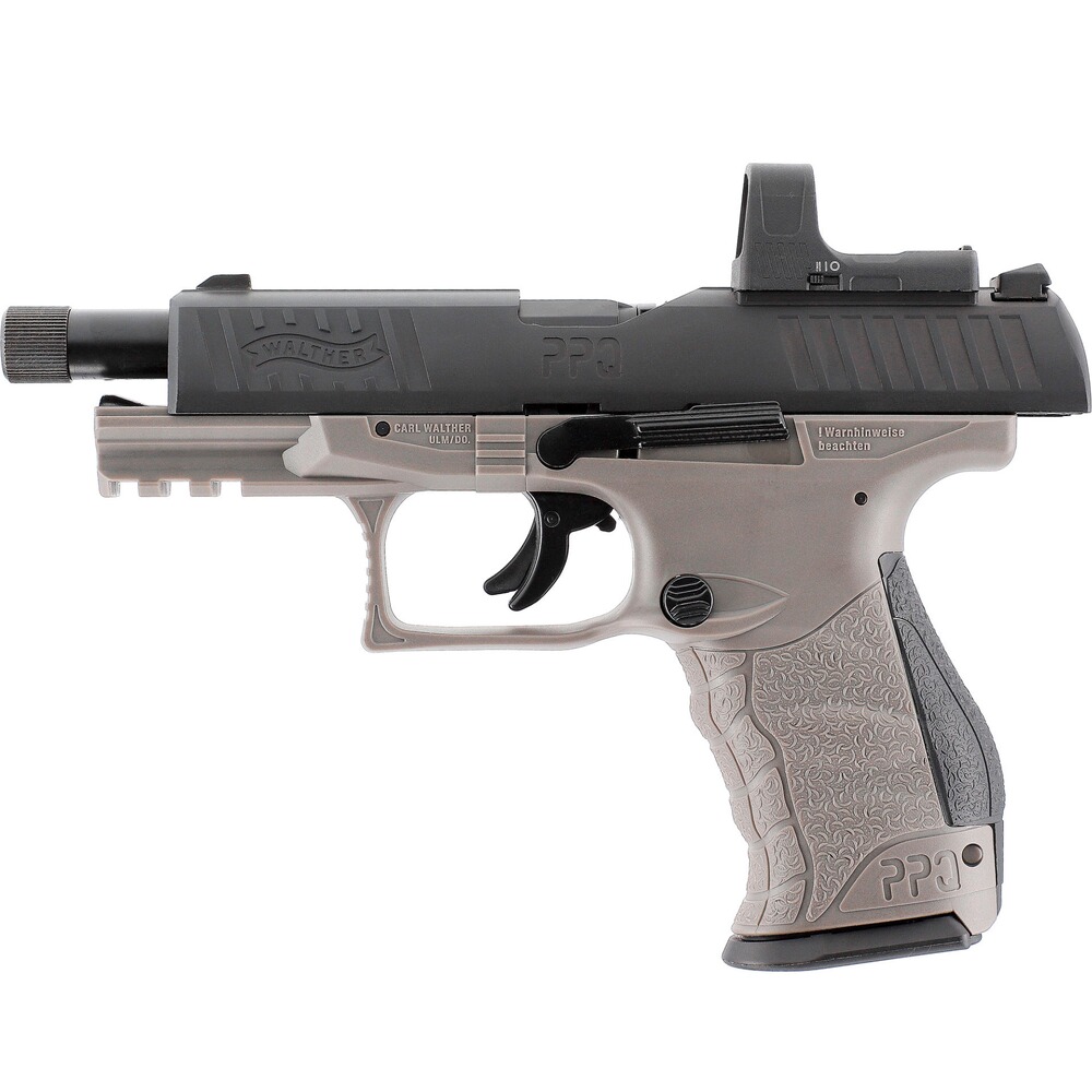 CO2-Pistole PPQ M2 Q4 TAC Match Combo Set, Walther