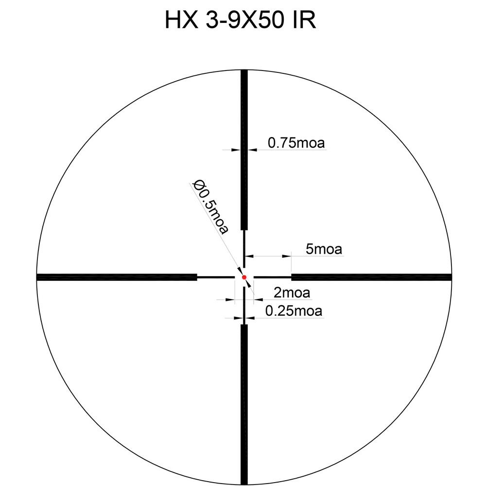 Zielfernrohr Core HX 2.0 3-9x50, Sightmark