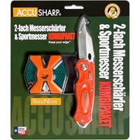 Messerschärfer SharpNEasy 2 Step + Sportmesser – Frankonia Edition, Accusharp
