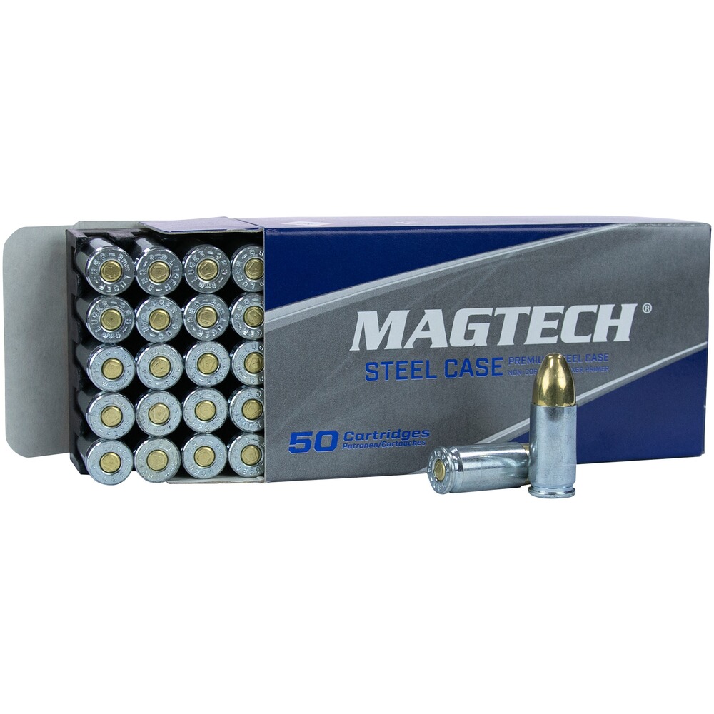 9 mm Luger Steel Vollmantel 8,0g/124grs., Magtech