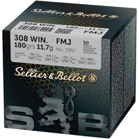 .308 Win. Vollmantel 11,7g/180grs., Sellier & Bellot