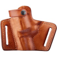 Holster Pancake Leder Half Size, Front Line