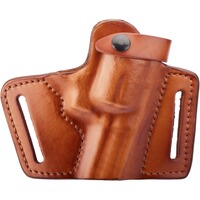 Holster Pancake Leder Half Size, Front Line